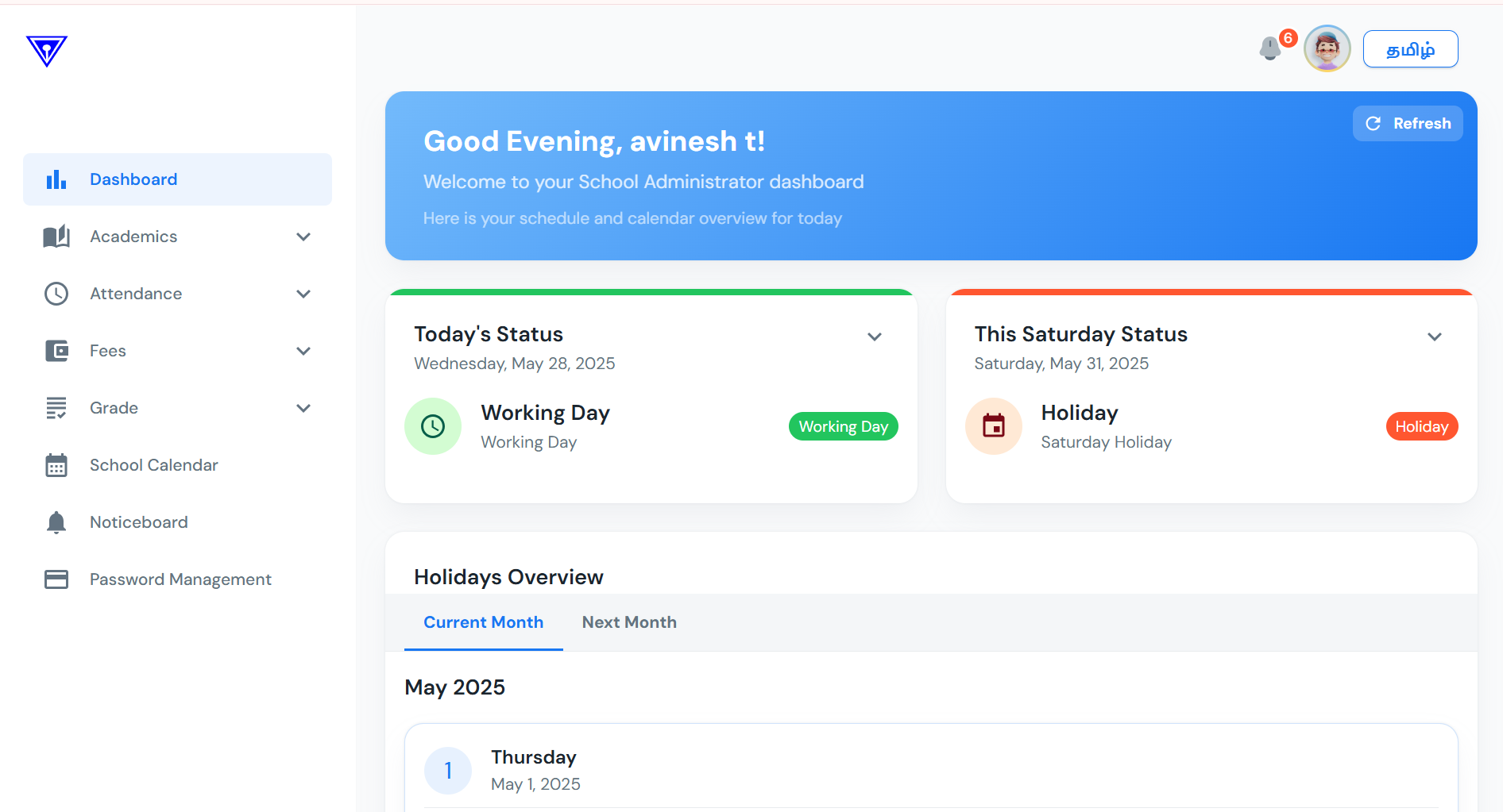 Student Dashboard